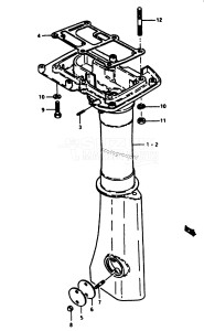 DT9 From d-10001 ()  1983 drawing DRIVESHAFT HOUSING