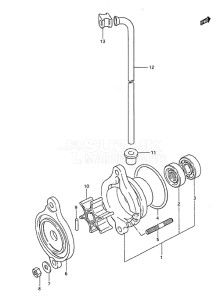 Outboard DT 2 drawing Water Pump