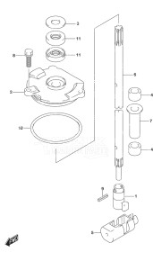 Outboard DF 140A drawing Shift Rod (C/R)