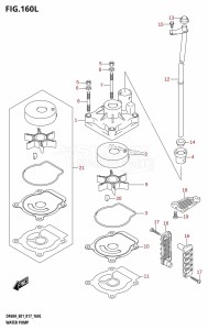 DF60A From 06002F-710001 (E01 E40)  2017 drawing WATER PUMP (DF60ATH:E01)