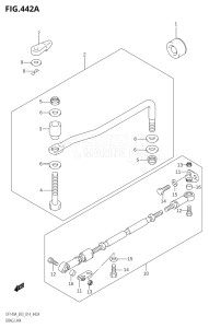 10003F-410001 (2014) 100hp E03-USA (DF100AT) DF100A drawing DRAG LINK