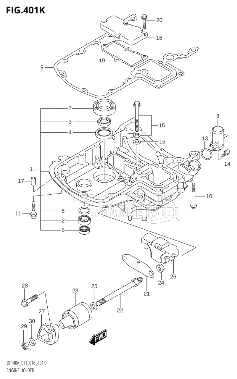 ENGINE HOLDER (DF115AST:E03)