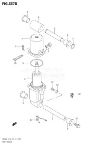 14003F-410001 (2014) 140hp E01 E40-Gen. Export 1 - Costa Rica (DF140AT) DF140A drawing TRIM CYLINDER (DF100AT:E40)