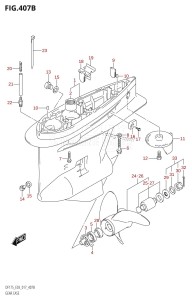 DF150Z From 15002Z-710001 (E03)  2017 drawing GEAR CASE (DF150Z:E03)