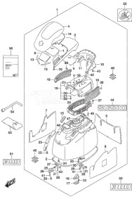 DF 300B drawing Engine Cover