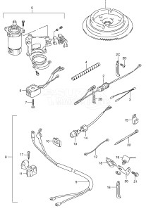 01501F-971001- (1999) 15hp - (DF15(A,R,AR)S X) DF15(A,R,A)S X drawing OPT:STARTING MOTOR