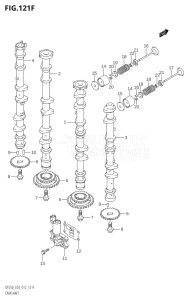 20002Z-210001 (2012) 200hp E03-USA (DF200Z) DF200Z drawing CAMSHAFT (DF250Z:E03)