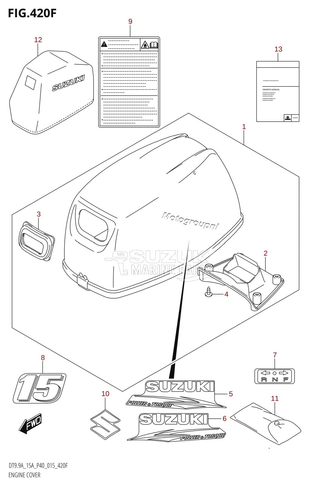 ENGINE COVER (DT15A:P36)