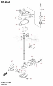 DF250A From 25003P-140001 (E11 E40)  2021 drawing CLUTCH ROD (DF300A,DF250A)