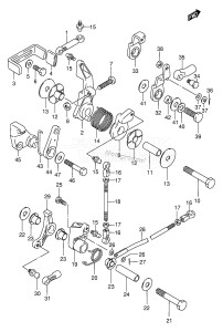 DT75MQ From 07501-461001 ()  1994 drawing THROTTLE LINK (WT,WQ,WHQ,MQ ~MODEL:94)