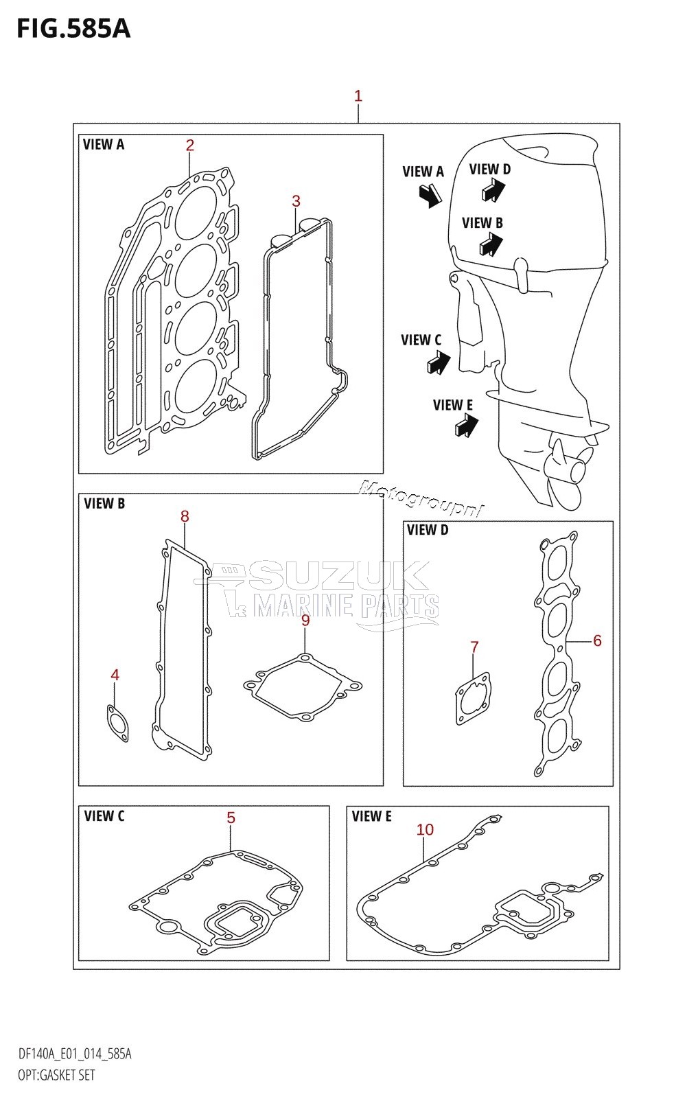 OPT:GASKET SET