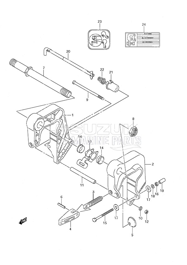 Clamp Bracket w/Remote Control