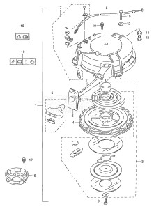 DT60 From 06002-461001 ()  1994 drawing RECOIL STARTER