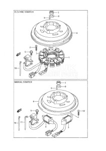 DF 9.9A drawing Magneto Non-Remote Control