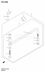 DF60A From 06002F-310001 (E01 E40)  2013 drawing DRAG LINK (DF60AQH:E01)