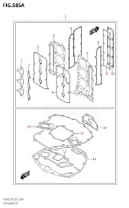 DF225Z From 22503Z-710001 (E03)  2017 drawing OPT:GASKET SET (DF200T:E03)