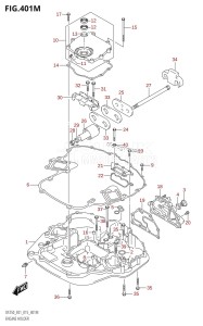 DF200Z From 20002Z-510001 (E01 E40)  2015 drawing ENGINE HOLDER (DF250Z:E40)