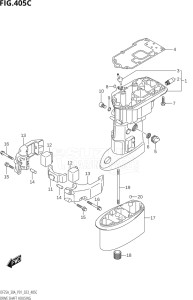 03003F-240001 (2022) 30hp P01 P40-Gen. Export 1 (DF30A    DF30AQ    DF30AR    DF30AT    DF30ATH) DF30A drawing DRIVE SHAFT HOUSING (DF30AQ)