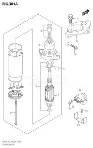 DT9.9A From 00996 -710001 (P36-)  2017 drawing STARTING MOTOR (DT15A:P40)