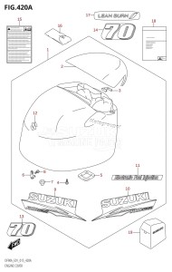 DF70A From 07003F-510001 (E03)  2015 drawing ENGINE COVER (DF70A:E01)