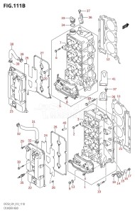 DF200 From 20002F-310001 (E01 E40)  2013 drawing CYLINDER HEAD (DF200T:E40)