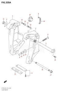 DF140AZ From 14003Z-040001 (E40)  2020 drawing CLAMP BRACKET (DF140AT:E01)