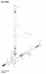 DF2.5 From 00252F-440001 (P01 )  2024 drawing DRIVE SHAFT (L-TRANSOM)