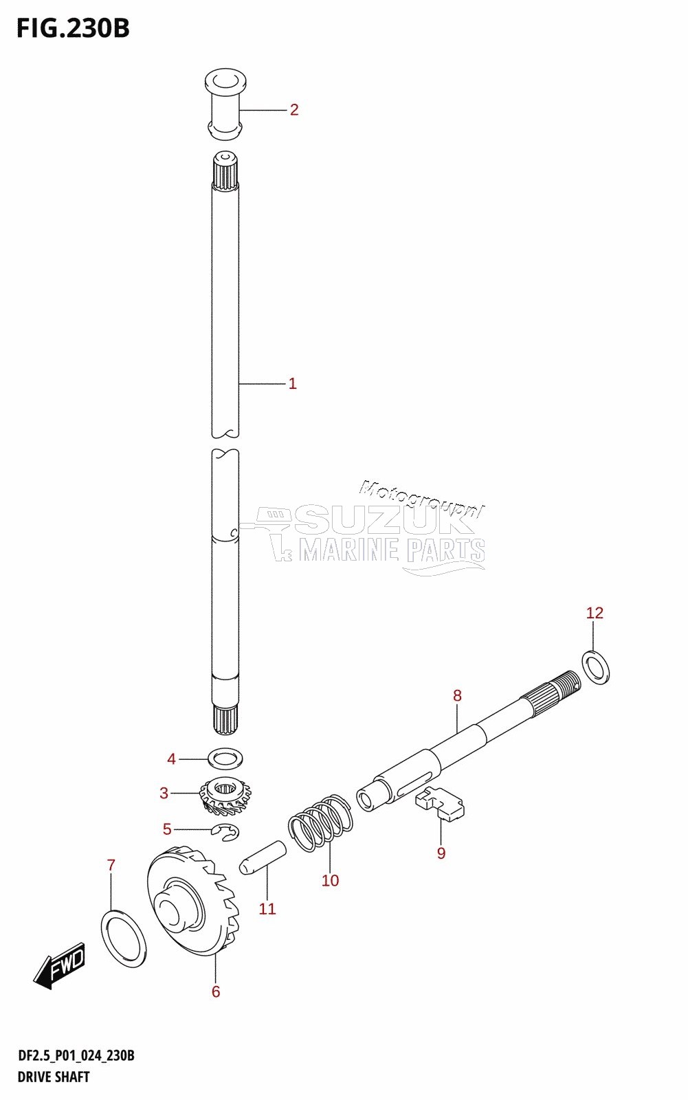 DRIVE SHAFT (L-TRANSOM)