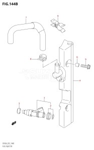 04003F-110001 (2011) 40hp E03-USA (DF40AT) DF40A drawing FUEL INJECTOR (DF40AT,DF50AT)