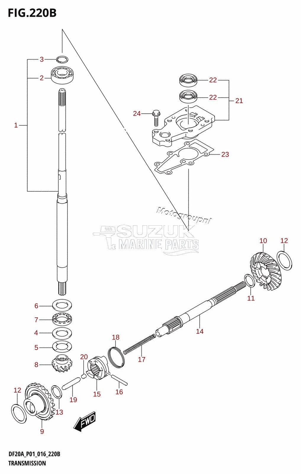 TRANSMISSION (DF9.9BR:P01)