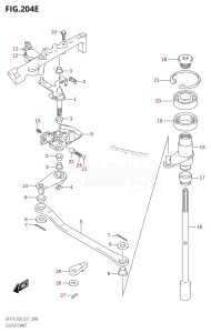 DF175Z From 17502Z-710001 (E03)  2017 drawing CLUTCH SHAFT (DF150ST:E03)