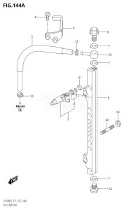 DF140BZG From 14004Z-140001 (E11 E40)  2021 drawing FUEL INJECTOR (E11:021)