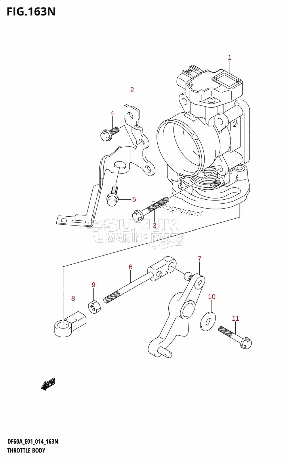 THROTTLE BODY (DF50AVT:E01)