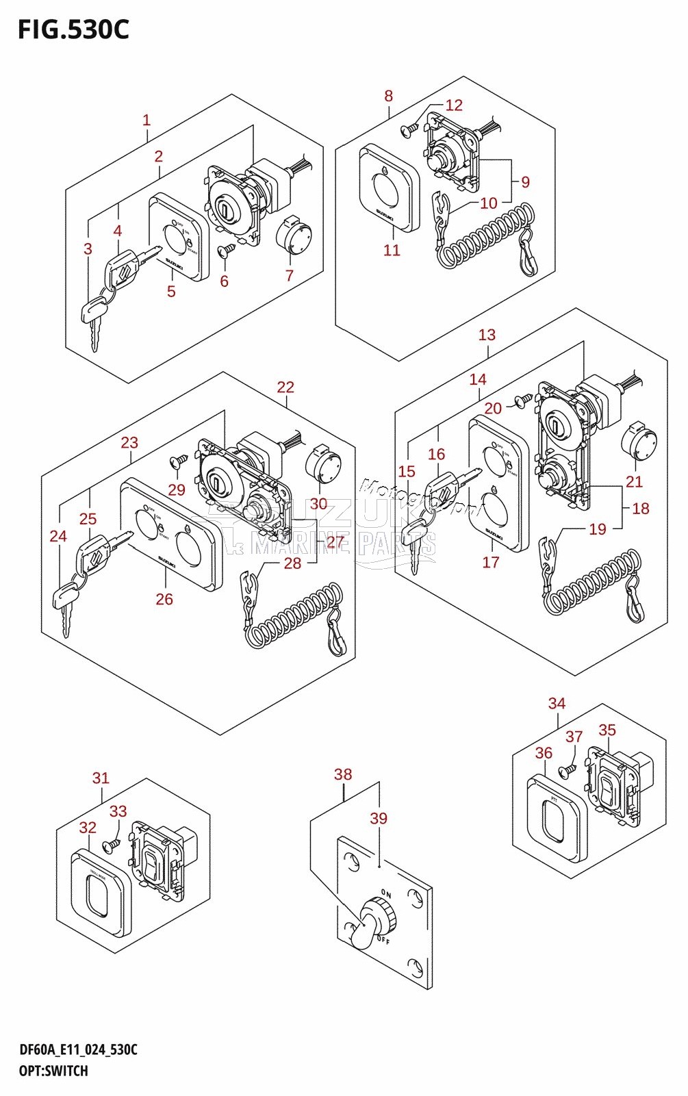 OPT:SWITCH (DF40A,DF40AST,DF50A,DF60A,DF50AVT,DF60AVT,DF40ASVT)