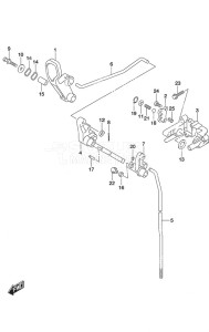 DF 25A drawing Clutch Rod