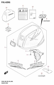 DF30A From 03003F-610001 (P03)  2016 drawing ENGINE COVER (DF30ATH:P03)