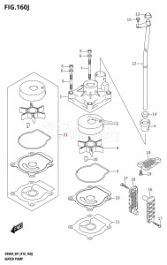 DF60A From 06003F-610001 (E01 E40)  2016 drawing WATER PUMP (DF60AQH:E01)