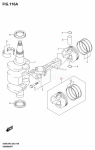 DF20A From 02002F-240001 (E03 P03)  2022 drawing CRANKSHAFT