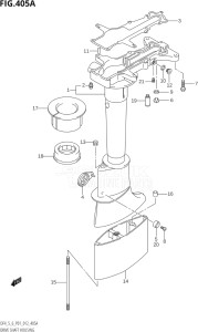 00402F-310001 (2013) 4hp P01-Gen. Export 1 (DF4) DF4 drawing DRIVE SHAFT HOUSING