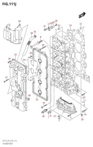 DF175TG From 17502F-610001 (E01 E40)  2016 drawing CYLINDER HEAD (DF175T:E01)