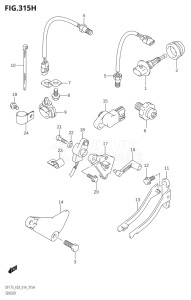 15002F-410001 (2014) 150hp E03-USA (DF150T  DF150TG) DF150 drawing SENSOR (DF175ZG:E03)