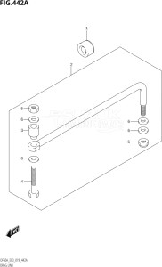 05004F-910001 (2019) 50hp E03-USA (DF50AVT) DF50A drawing DRAG LINK