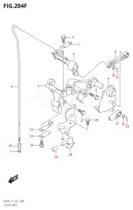 04005F-240001 (2022) 40hp E34-Italy (DF40ASVT  DF40ASVT) DF40A drawing CLUTCH SHAFT ((DF50AVT,DF60AVT):E03)