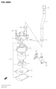 DF150 From 15002F-410001 (E01 E40)  2014 drawing WATER PUMP (DF150ZG:E40)