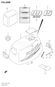 DF9.9 From 00993F-010001 (P03)  2010 drawing ENGINE COVER (K10,011)