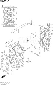 03003F-140001 (2021) 30hp P01-Gen. Export 1 (DF30A   DF30AR   DF30AT   DF30ATH) DF30A drawing CYLINDER HEAD