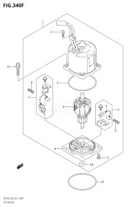 20002F-310001 (2013) 200hp E03-USA (DF200T) DF200 drawing PTT MOTOR (DF250Z:E03:(X-TRANSOM,XX-TRANSOM))