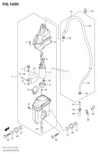 DF175Z From 17502Z-410001 (E01 E40)  2014 drawing FUEL VAPOR SEPARATOR (DF150ZG:E40)