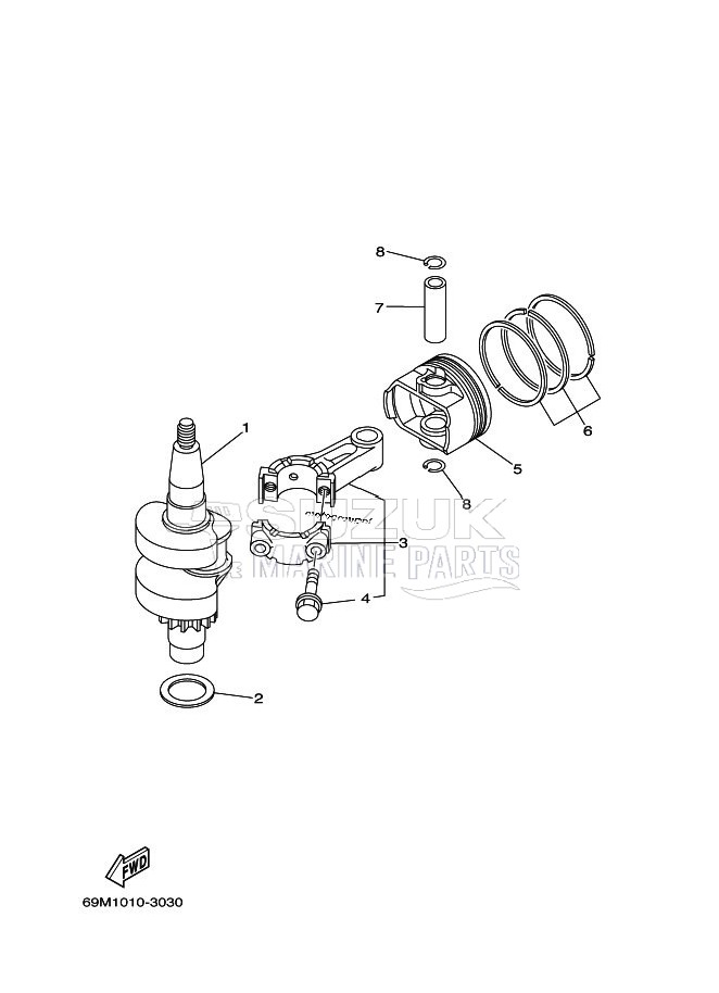 CRANKSHAFT--PISTON