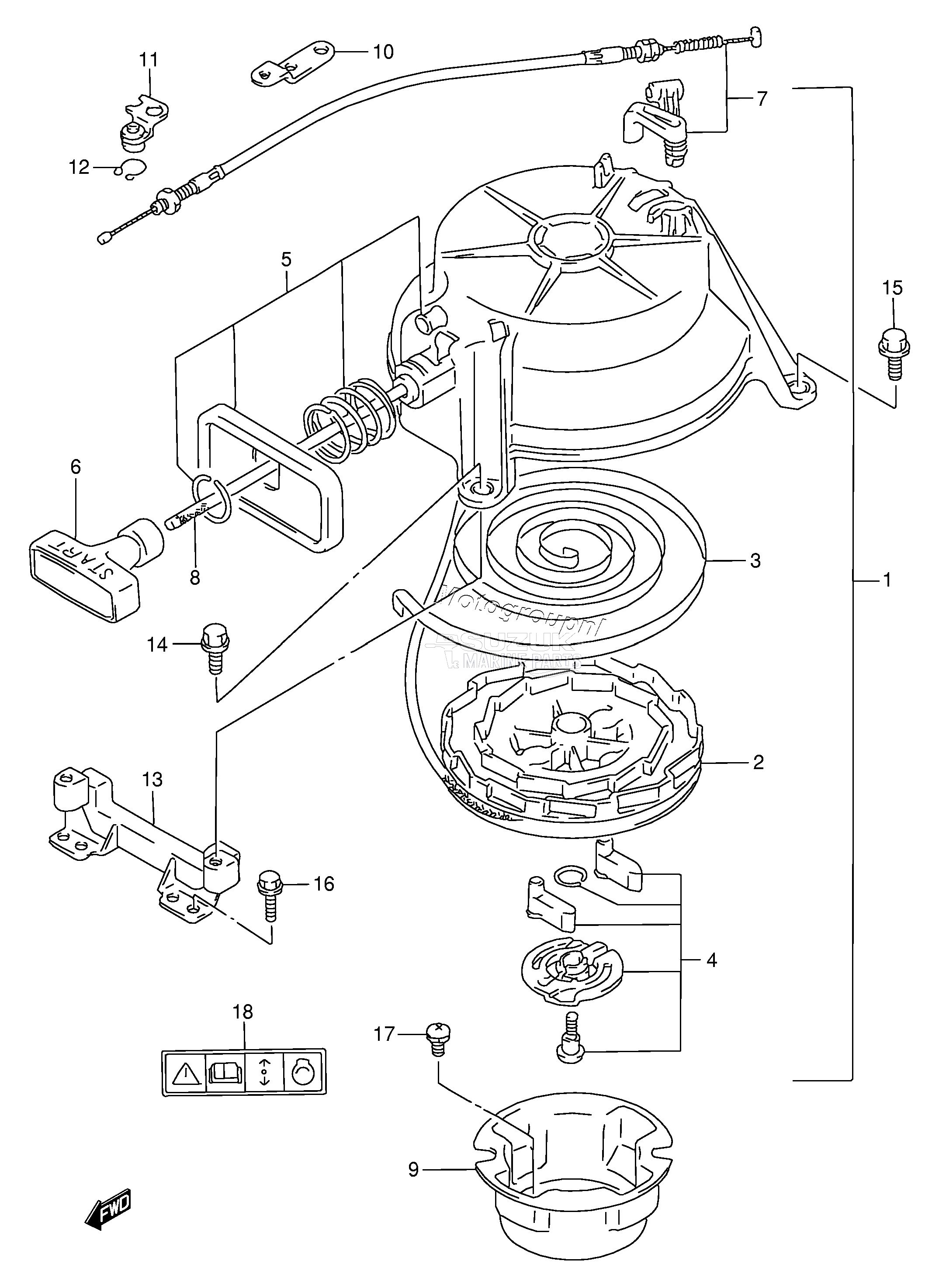 RECOIL STARTER (DT5Y)